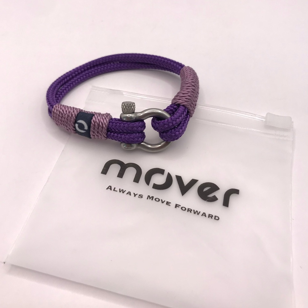 Mover Men’s Rope Purple Bracelet - Picture 4 of 6